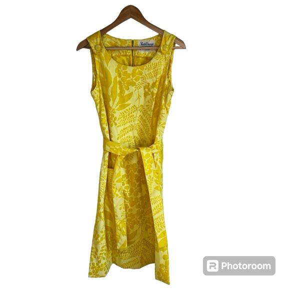 Ruth Clarage women’s vintage dress‎ size 12 yellow - Picture 1 of 11